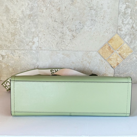 Michael Kors Mirella Medium East West Tote Satchel Shoulder Bag Light Sage - Picture 7 of 14